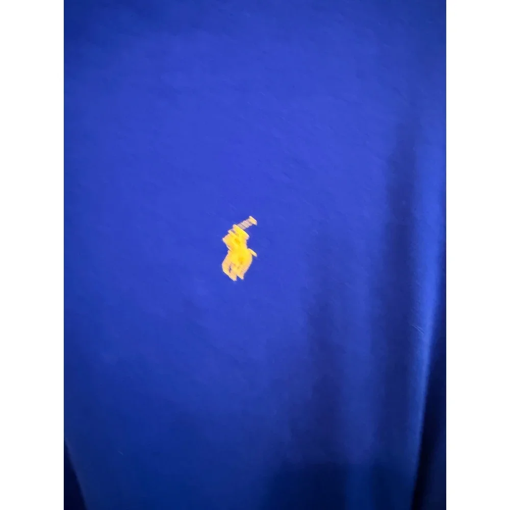 Polo Ralph Lauren Mens Royal Blue Short Sleeve Pony Logo Polo Shirt Large